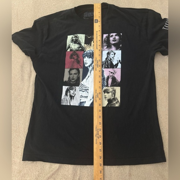 Taylor Swift The Eras Tour Concert T Shirt Black Short Sleeve Women Large Cotton - Picture 6 of 7